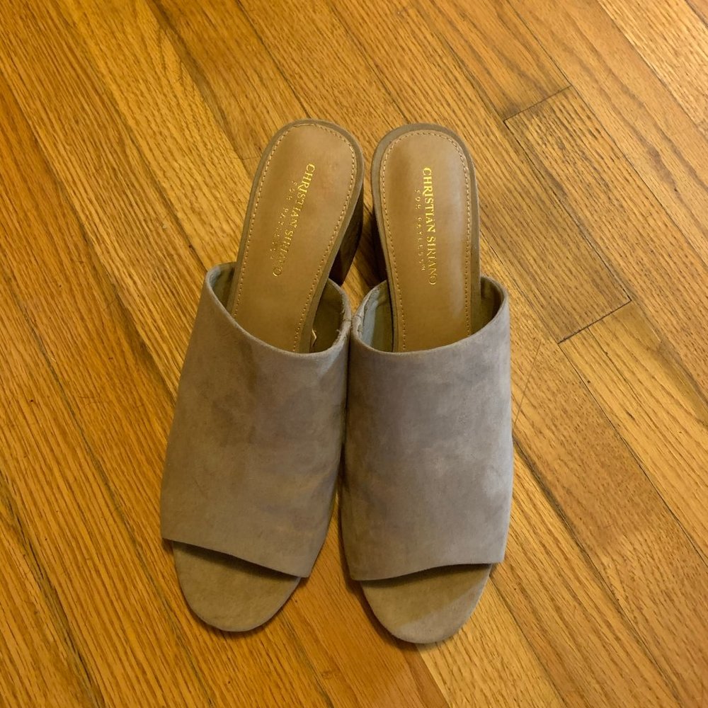 Christian Siriano Faux Suede Mules size 13